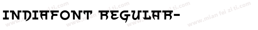 INDIAfont Regular字体转换